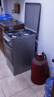 Flex stove runs on electric or gas- great redundancies!