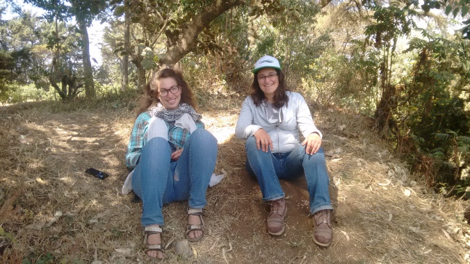 Me and my friend Tamar from the Israeli NGO Fair Planet chilling at the nursery : )